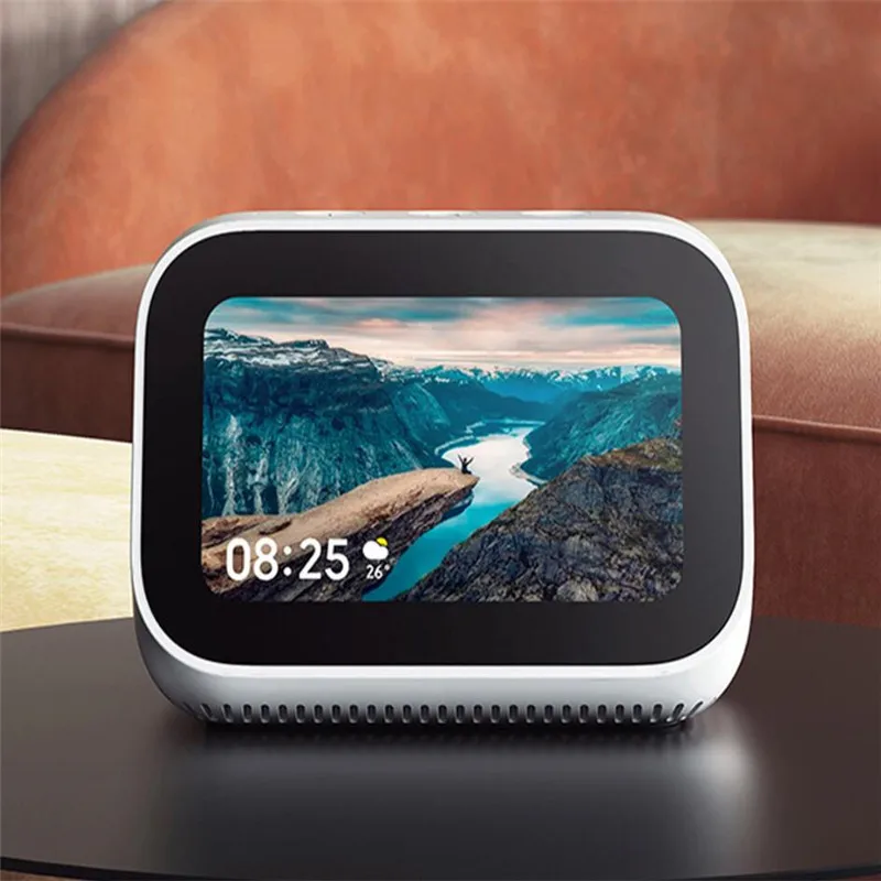 Колонка Xiaomi AI с сенсорным экраном Bluetooth 5 0 цифровой дисплей будильник Wi Fi