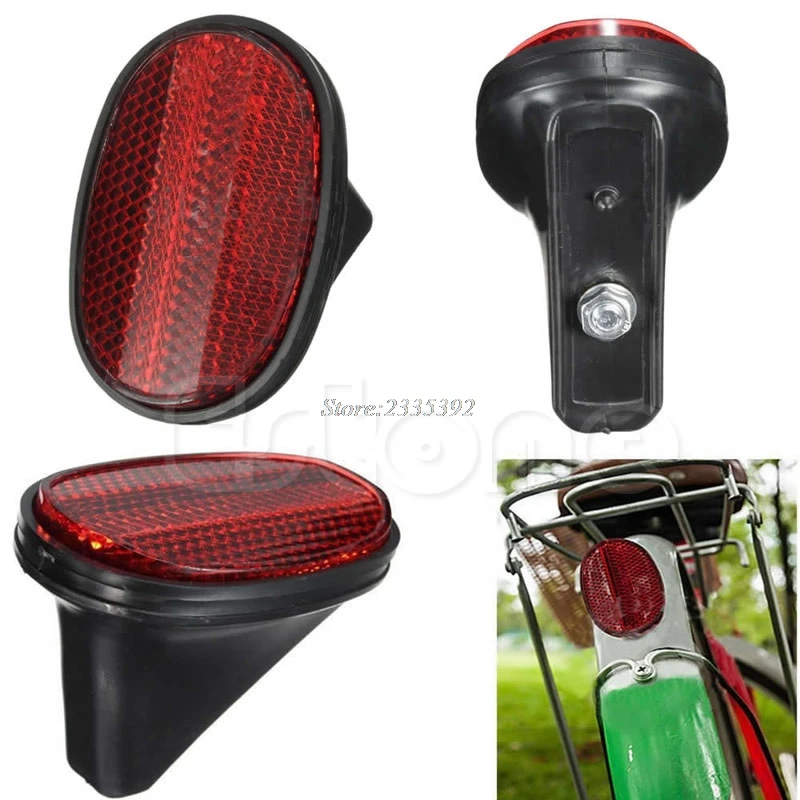 

Red Bicycle Bike Rear Fender Safety Warnning Reflector Tail MudGuard Cycling JUN08