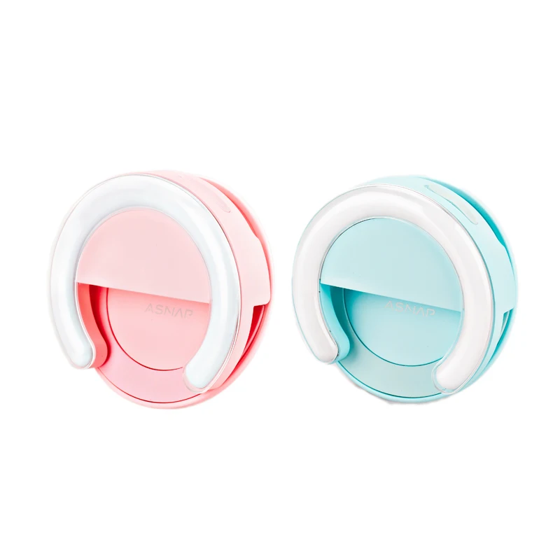 ASNAP Smart Ring Selfie Light LED Flash for 5 Kind of Lights for iPhone and for