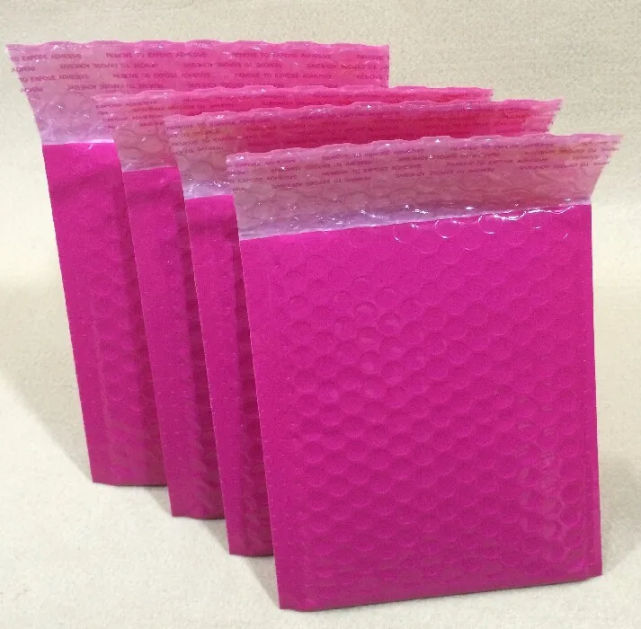 pink Bubble Envelopes Wrap Bags Pouches packaging plastic Mailer Packing package pink Packaging ...