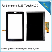 Hot Sale 7inch For Samsung Galaxy Tab 3 Lite 7.0 inch SM-T113 T113LCD Display With Touch Digitizer Sensor Parts tablet pc