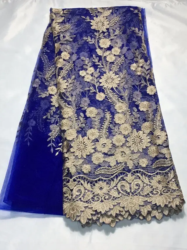 

2018 Beautiful African French Lace Fabric High Quality African Tulle Lace Fabric For Wedding