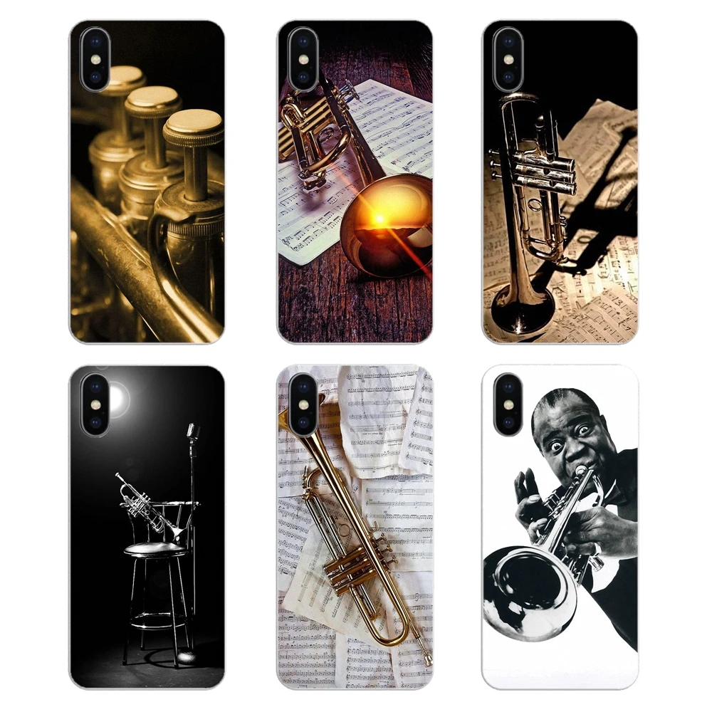 

For Huawei Honor 8 8C 8X 9 10 7A 7C Mate 10 20 Lite Pro P Smart Plus Phone Cover Baker US jazz Piccolo Trumpet brass instruments