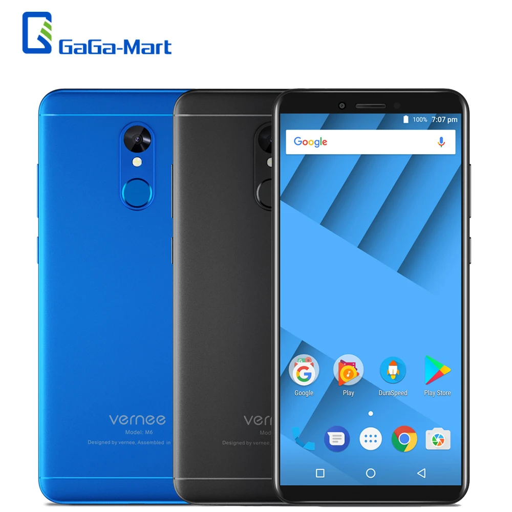 Vernee M6 4G мобильный телефон 18:9 5 7 дюймовый HD + дисплей MT6750 Восьмиядерный 4 Гб 64 16 Мп 13