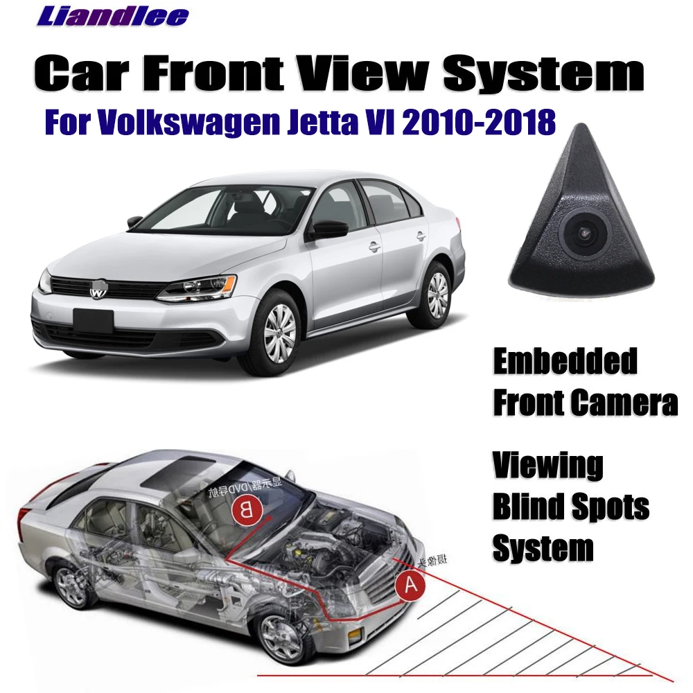 

Liandlee Front View Camera For Volkswagen VW Jetta VI 2010-2018 2015 16 Car Screen Monitor 4.3" Logo Embedded Cigarette Lighter