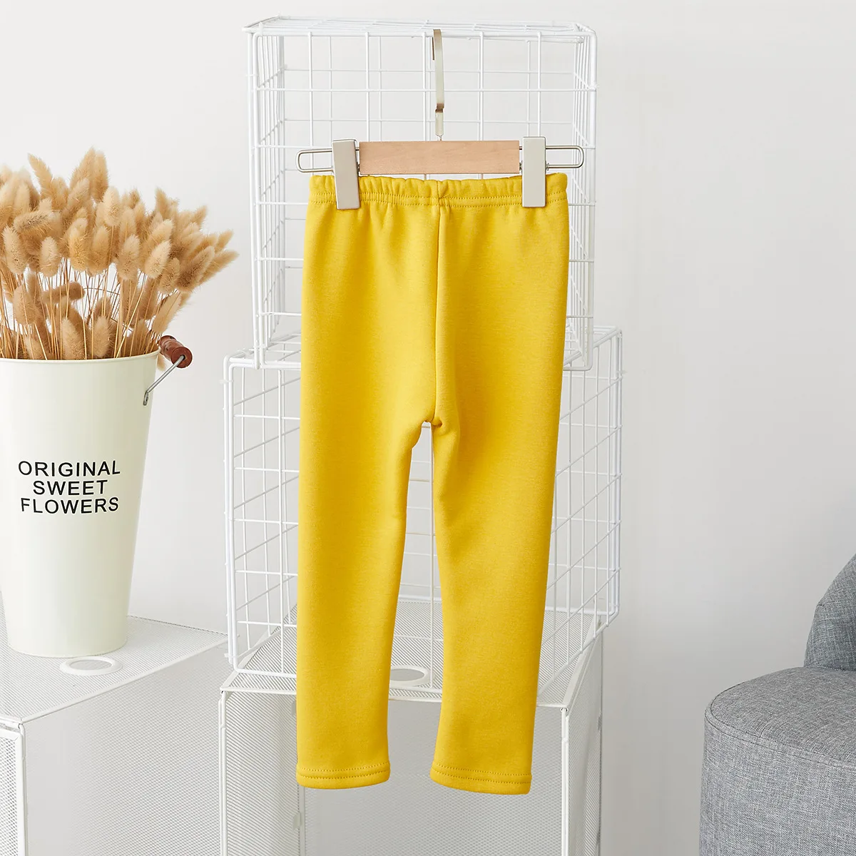 R& Z/ г. новые бархатные леггинсы для девочек на весну и осень Корейская версия толстых теплых брюк, брюки