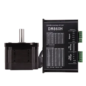 

NEMA34 Stepper Motor 2 Phase 4N.m Body Length 80mm and DM860H Driver set
