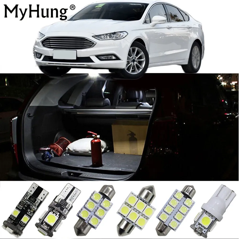 For Ford Fusion EDGE Car Led Interior Light Replacement Bulbs Dome Map