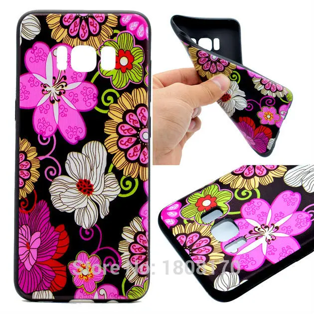 Мягкий ТПУ чехол бабочка Хна Цветок Мандала для Samsung Galaxy S8 2017 A3 A5 J3 J7 Huawei P8 Lite Smile Happy
