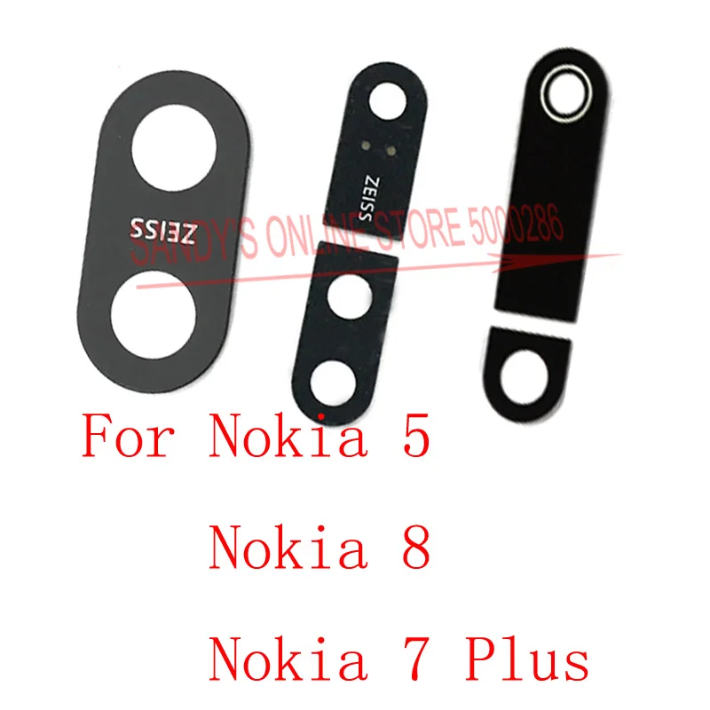 Стеклянная крышка для объектива задней камеры 2 шт. Nokia 5 8 7 Plus + стекло NK5 Nokia8 Nokia7