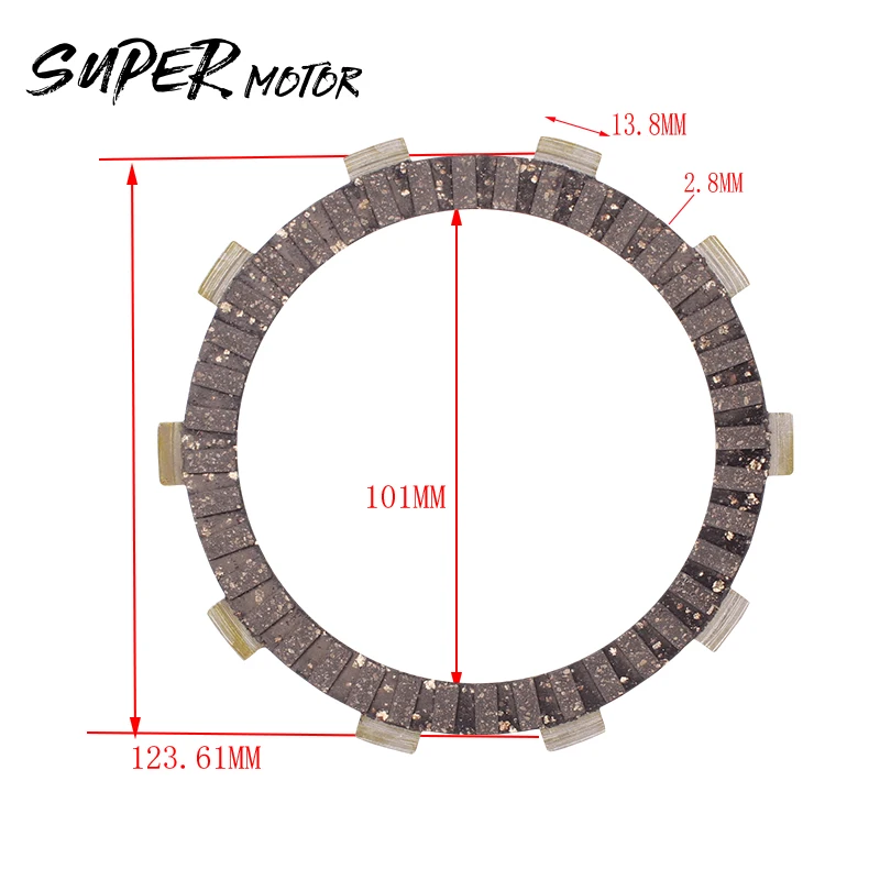 6 шт пластина Сцепления Мотоцикла Трения лист диски сцепления для Honda Steed400 VLX конь 600 CBR400 NC29 AX-1 XR250 BROS