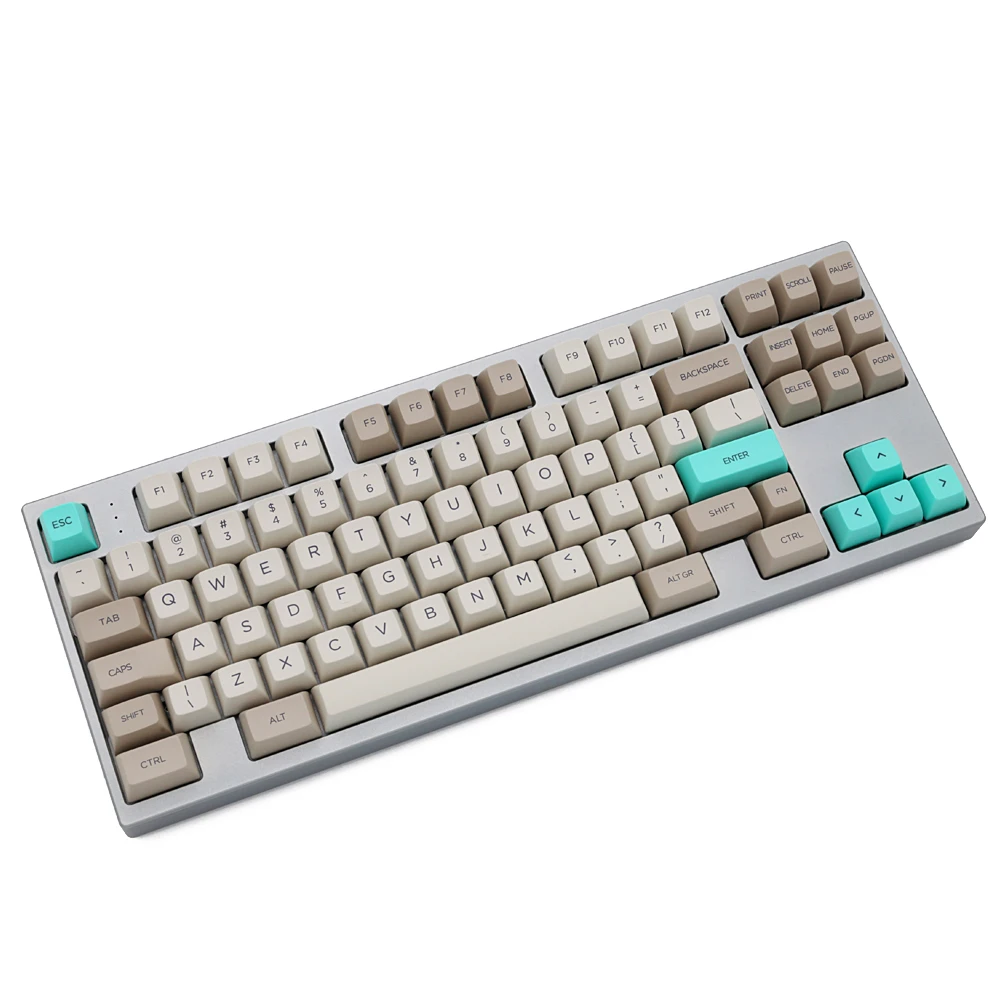 

SA Profile Dye Sub Keycap Set PBT Plastic Retro Beige for Wired Mechanical Keyboard Beige Grey Cyan Gh60 Xd64 Xd84 Xd96 87 104
