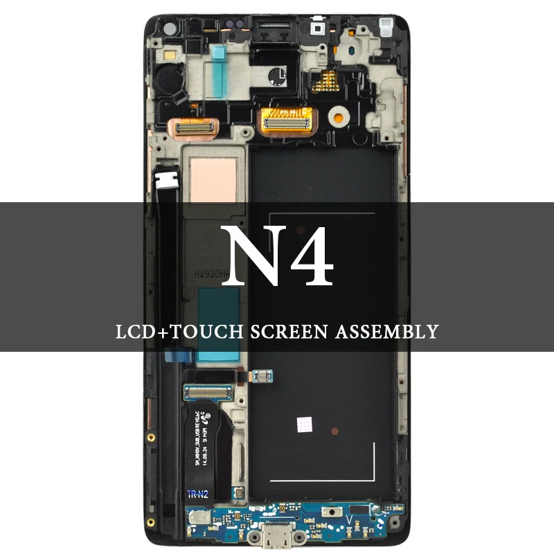 

Super AMOLED LCD For Samsung Note 4 LCD Screen With Frame With Digitizer 5.6 Inch For Samsung N9100 N910F N910A N910V Screen