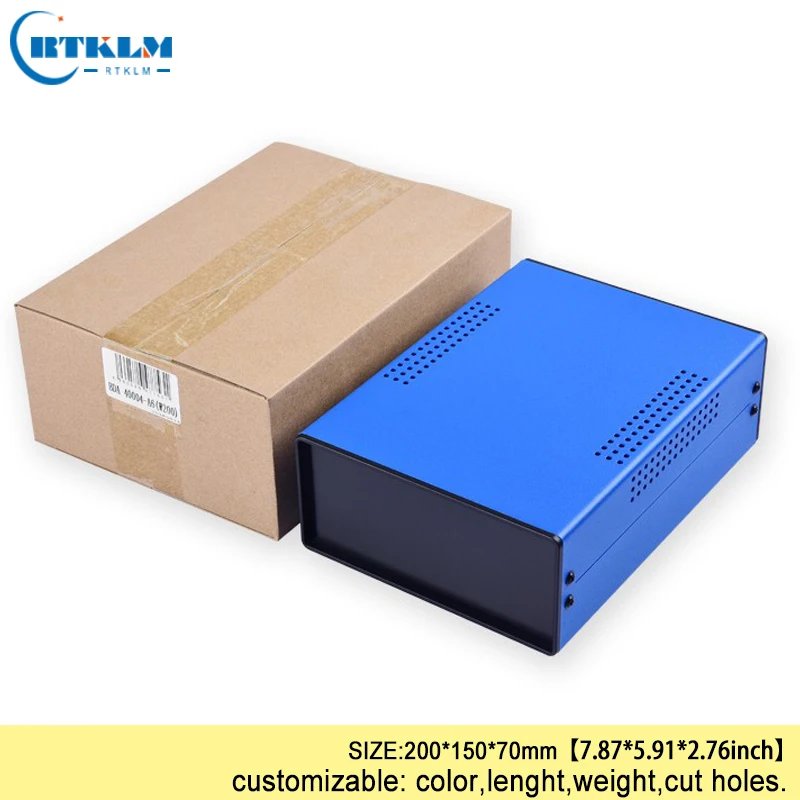Connection Box, Instrument Case, Custom Desktop Enclosure, Black Box, 200*150*70mm