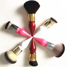 2016 Cute chubby foundation makeup brushes loose powder make up brush Professional Beauty essential tool maquiagem S516 S517