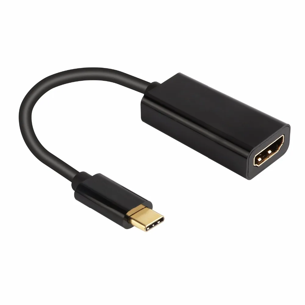 JZYuan USB C 3,1 к HDMI кабель type C штекер HDMI Женский 4 к 60 Гц адаптер конвертер кабель для MacBook ChromeBook DELL ноутбука