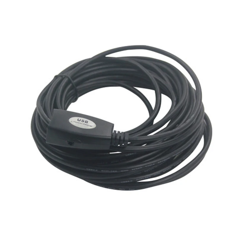 Tenveo USB 2.0 ملحق تمديد كابلات كابل إشارة التضخيم 15 m تمديد موسع الحبل Extream عالية السرعة كابل نقل بيانات Tenveo USB 2.0 ملحق تمديد كابلات كابل إشارة التضخيم 15 m تمديد موسع الحبل Extream عالية السرعة كابل نقل بيانات