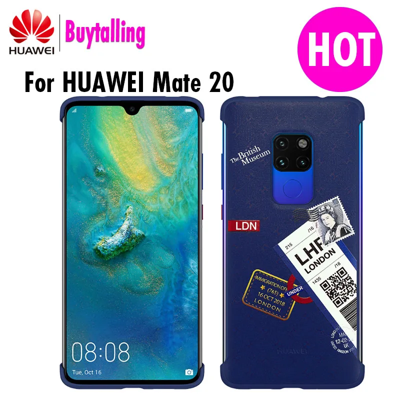 Оригинальный Официальный чехол для huawei mate 20 PC дорожная тематическая оболочка с