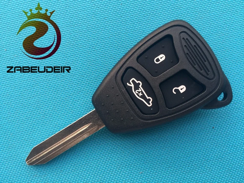 1 шт. Новый Сменный Футляр для ключей Chrysler 3 кнопочный чехол пульта дистанционного