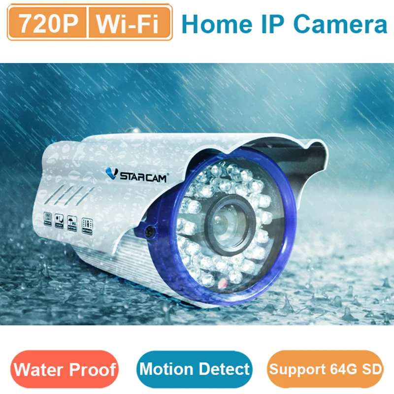 Vstarcam C7815WIP IP66 Waterproof wifi IP Camera outdoor use smart camera IR-Cut support 64G TF Card APP EYE 4 & EyeCloud