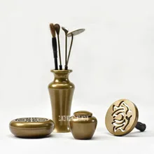 KH200136 высокое качество Ладан горелки комплект Медь Ладан инструменты Изделия из металла храм Ладан держатель украшения дома Лидер продаж