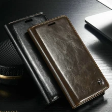 Huawei P9 случае Fundas уникальным металлическим логотипом Оригинальный Роскошный кожаный бумажник Магнит флип чехол для Huawei Ascend P9 телефон Сумки и случаи