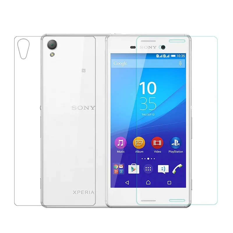 Переднее и заднее закаленное стекло для sony Xperia Z Z1 Z2 Z3 Z4 Z5 M4 M5 Compact Mini Plus Защитная пленка для экрана