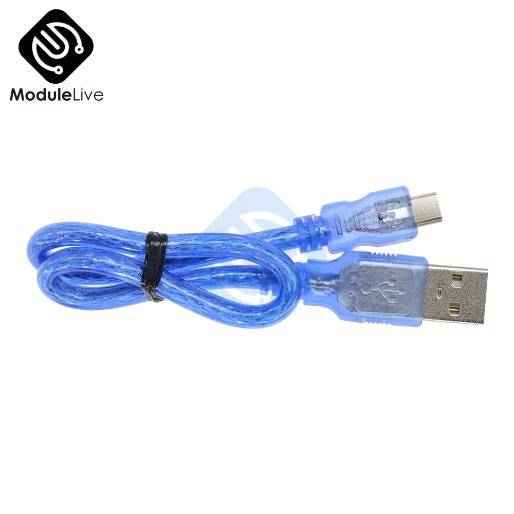 30 см USB 2,0 A папа к Micro USB 5 pin Мужской кабель для зарядки данных шнур