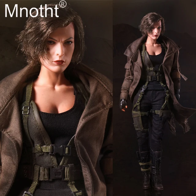 Cheap 1:6 Scale SW ourworld FS009 Resident Evil Zombie Hunter Alice 1/6 Figure&Head Sculpt Body Vest Coat Model Hobbies Collection toy