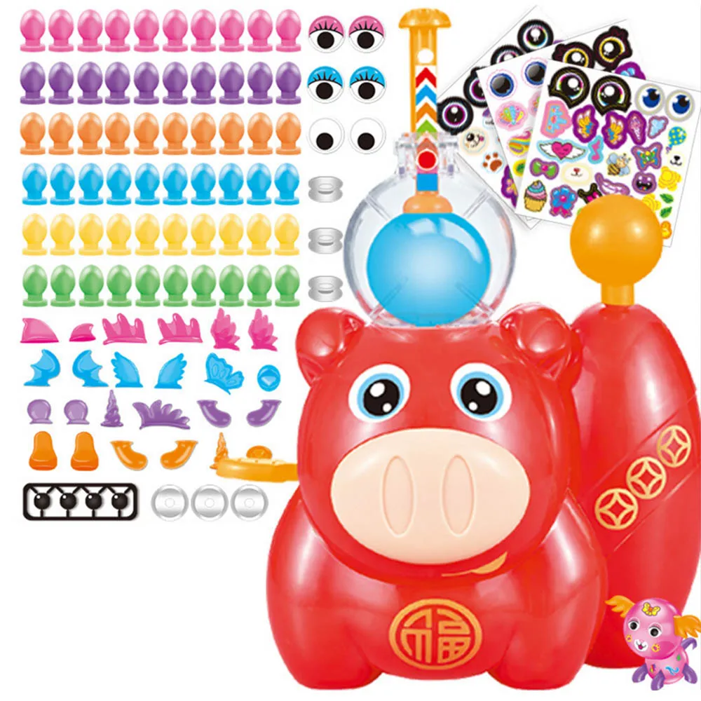 

Creative Balloon DIY Inflator Toys Kids Assembled Bobo Sticky Colorful Toys Funny Gift for Children