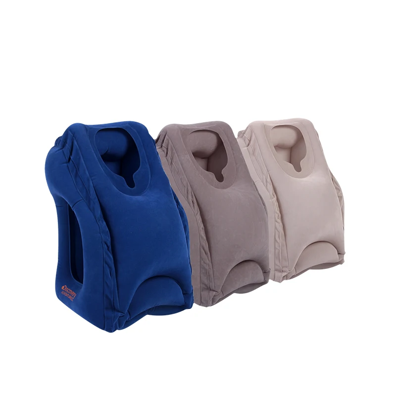

45*25*27CM Upgade Folding Air Inflatable Travel Pillow on Airplane Pillows Outdoor air soft Cushions Neck Pillow Case Pad Mat