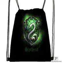 Custom Hufflepuff-Гарри-Поттер-@ 1 походная сумка на шнурке милый рюкзак для детей(черная спинка) 31x40 см#2018612-01-(12