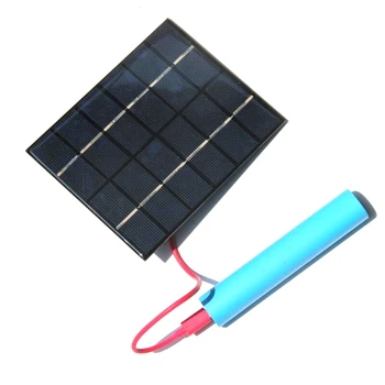 

BUHESHUI Solar Charger 2W Solar Cell Polycrystalline Solar Panel Charger DIY Solar Mobile Charger 6pcs/lot Free Shipping