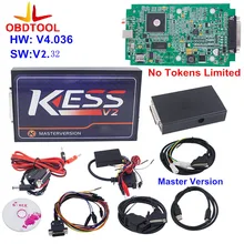 Newest No Token Limit KESS V2 V2.32 OBD2 Manager Tuning Kit Kess V 2 Master FW V4.036 Master version 2.32 ECU Chip Tuning Tool