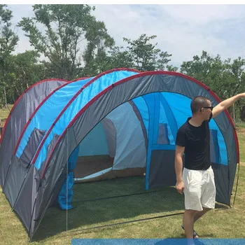 Ультралегкая наружная походная палатка двухслойная однокомнатная двухместная палатка 210T Тафта водонепроницаемая кемпинговая палатка Супер большой размер