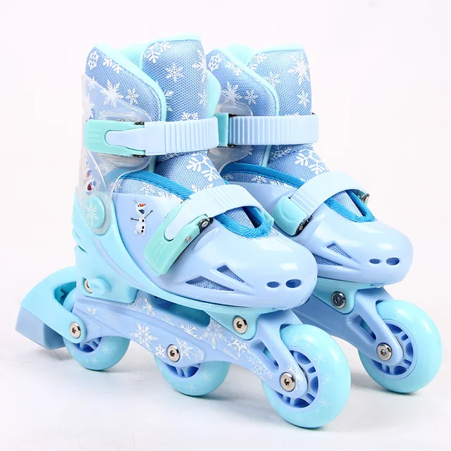 Inline Kid's Roller Skates Size Adjustable Inline Skates Shoe For