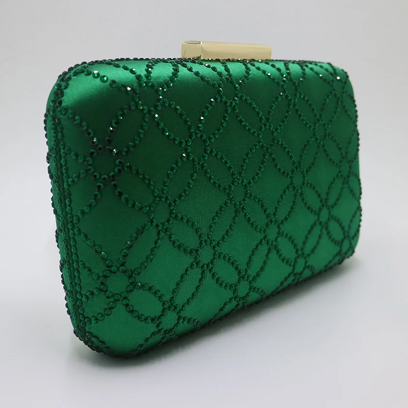 emerald green clutch bag
