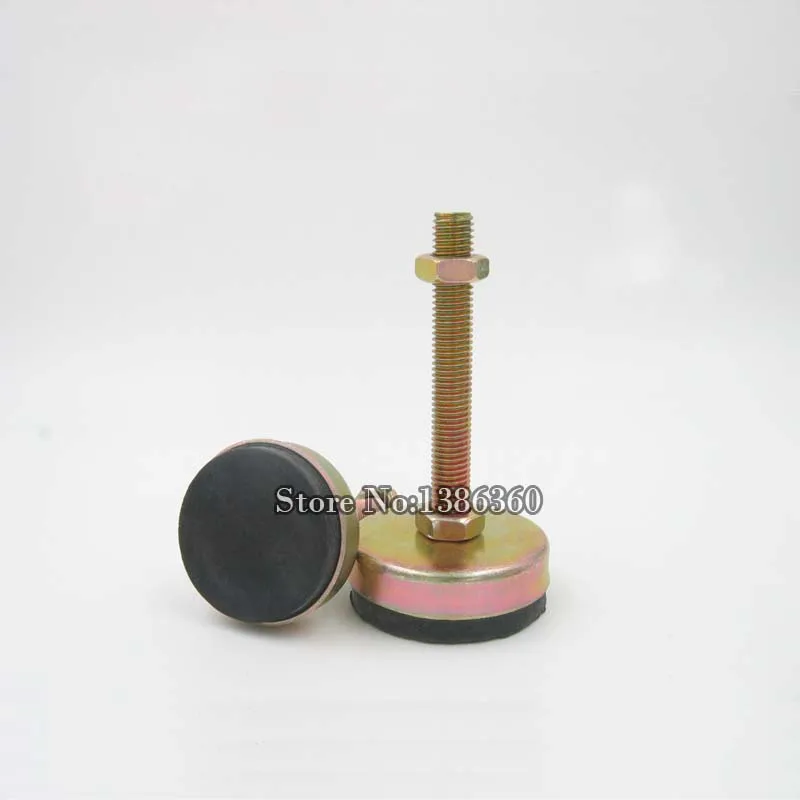 High Quatily 8 Pieces M12x100mm 43mm Base Adjustable Anti Slip Lathe Leg Furniture Leveling Feet Pad