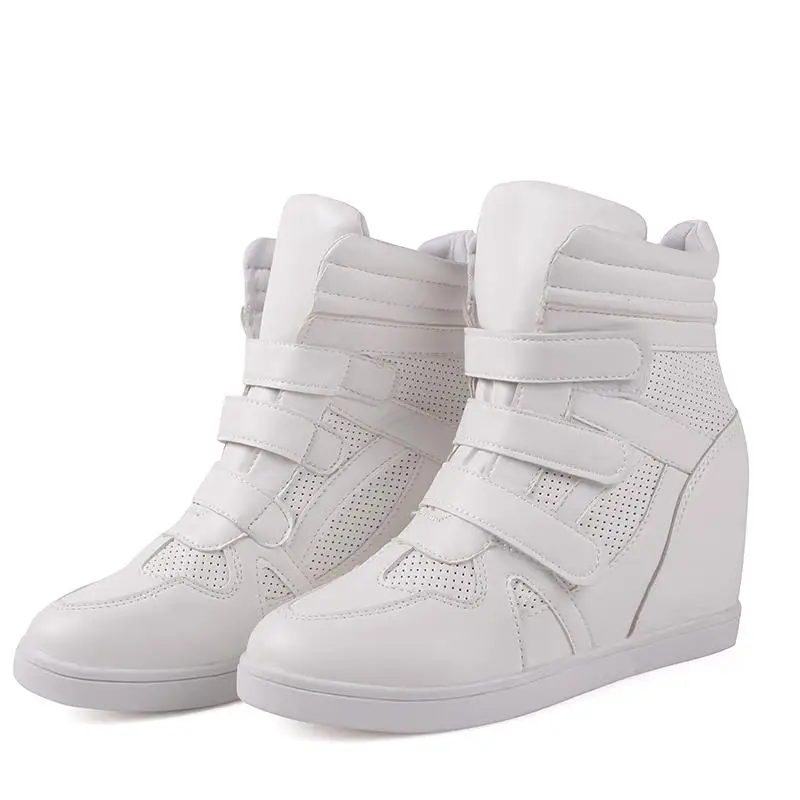 

Fashion white motorcycle boots Flat Shoes Woman High Heel Platform PU Leather Boots Lace up Women Shoes Ankle Boots Girls