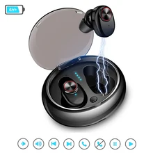 TWS Bluetooth V5.0 Kulaklık kablosuz kulaklık Mini Çift Bluetooth Kulaklık Hands-free Mic iPhone Android Telefon Için PC TV Spor(China)