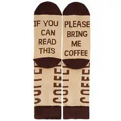 Зимние полезные теплые носки удобные носки для мужчин и женщин Новинка Забавные говорящие носки для экипажа если вы можете прочитать эти