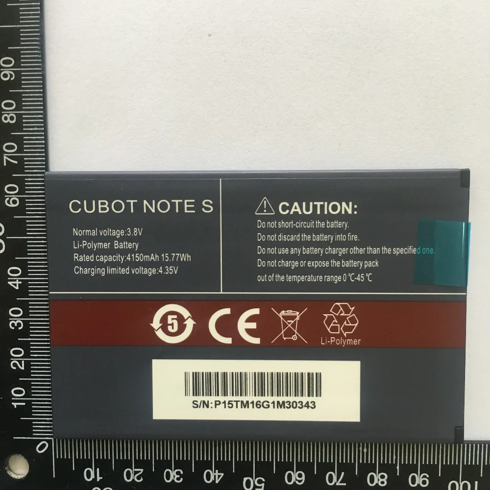 Новая батарея CUBOT Note S 4150 мАч запасная батарея для сотового телефона CUBOT Note S