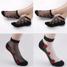 Модное платье с цветочным узором для девочек; с украшением в виде кристаллов из шелка с глубоким вырезом цветочный высотой до щиколотки хлопковые носки в сетку носки в сеточку с рыбками Sokken черный, белый цвет