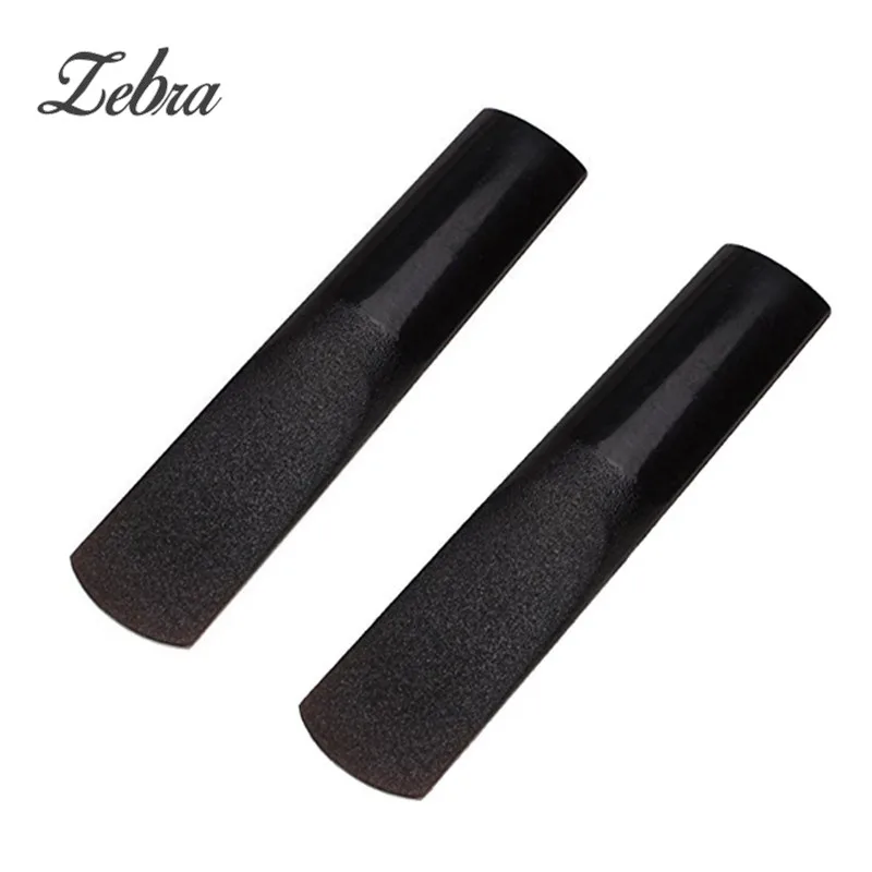 

Zebra New 2Pcs/lot Eb F Alto Saxophone Plastic Resin Black Reeds Soft & Hard Direct Use Woodwind Instrument Parts for Beginners