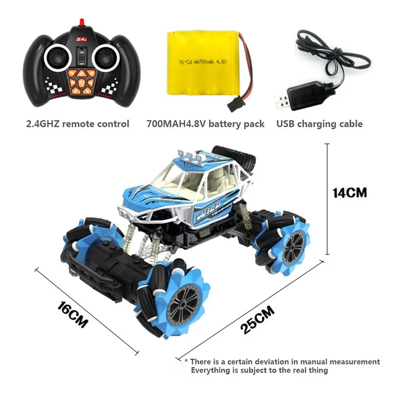 2,4 г Дрифт дистанционное управление скалолазание автомобиль беспроводной трюк автомобиль может танец Горизонтально дрейф внедорожный электрический игрушечный автомобиль