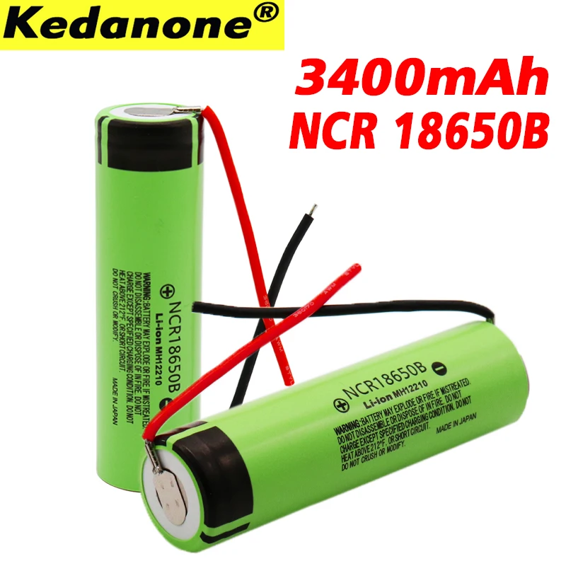 100% новый NCR18650B 3 7 v 3400 мА/ч 18650 Литий Перезаряжаемые Батарея для аккумулятор