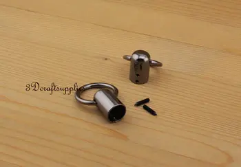 

rope Barrier end stopper Cord end caps 13 mm gunmetal 8 pieces P115