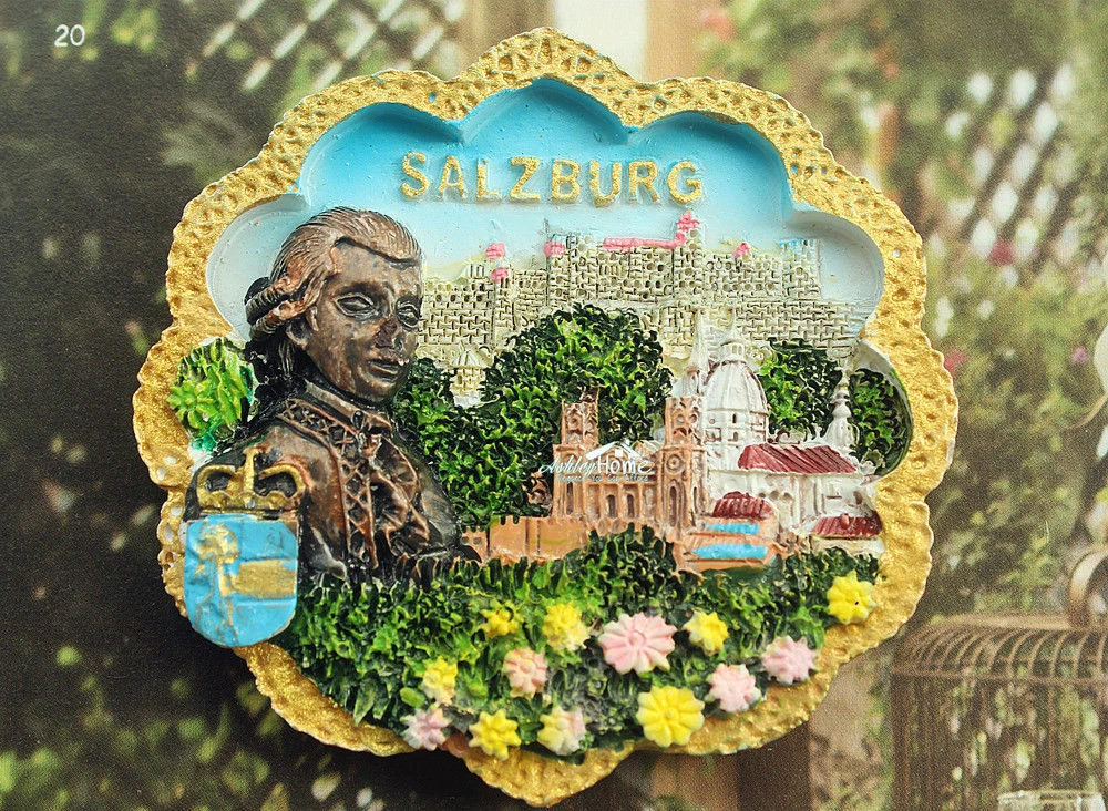 Souvenir Austria Kühlschrankmagnet Salzburg Mozart