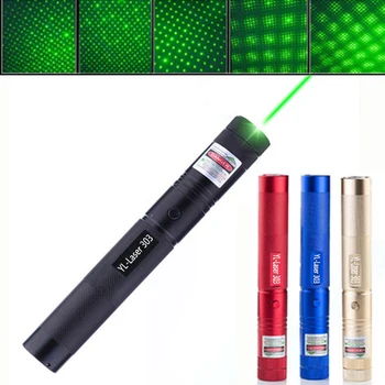 

Green Laser Pointer Pen Adjustable Zoomable Focus Burning Lazer 303 532nm Continuous Line 500 to 10000 meters Laser range