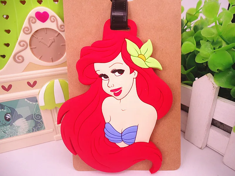 Disney princess cartoon аксессуары для путешествий дорожная бирка багаж чемодан Холодное